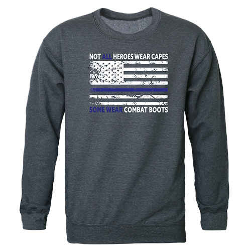 Not All with TBL Graphic Crewneck Sweatshirt, Heather Charcoal - 2XL