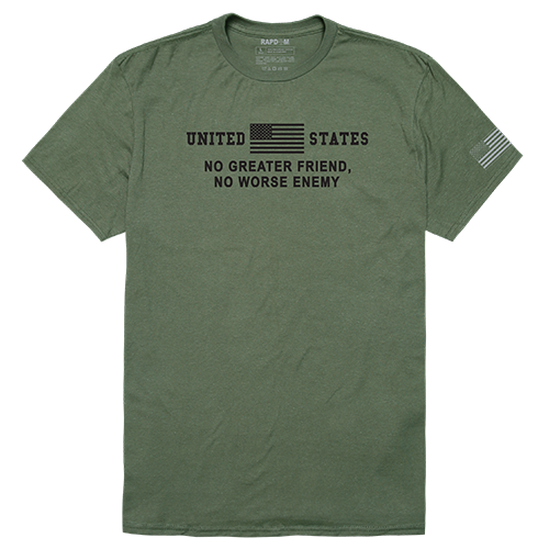 No Greater Tactical Graphic T-shirt, Olive - Medium