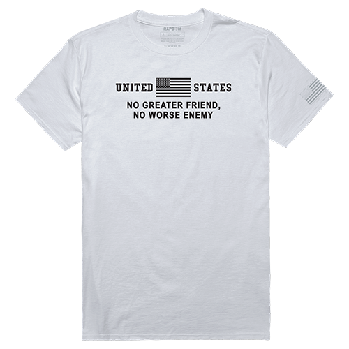 No Greater Tactical Graphic T-shirt, White - Small