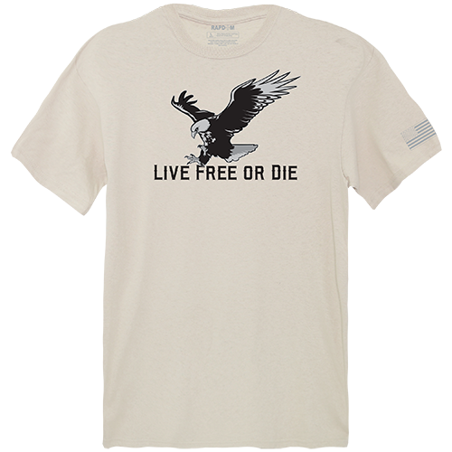 Live Free Tactical Graphic T-shirt, Sand - Medium