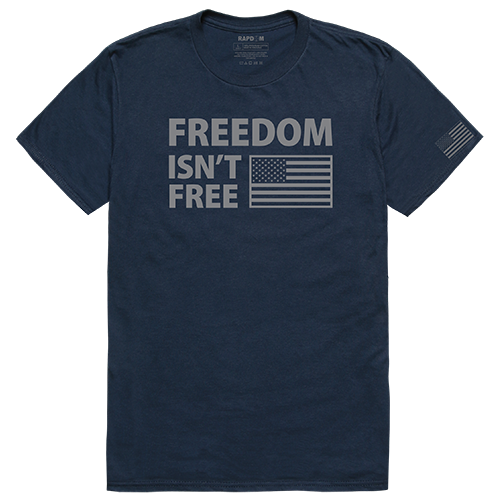 Freedom Isnt Tactical Graphic T-shirt, Navy - Medium