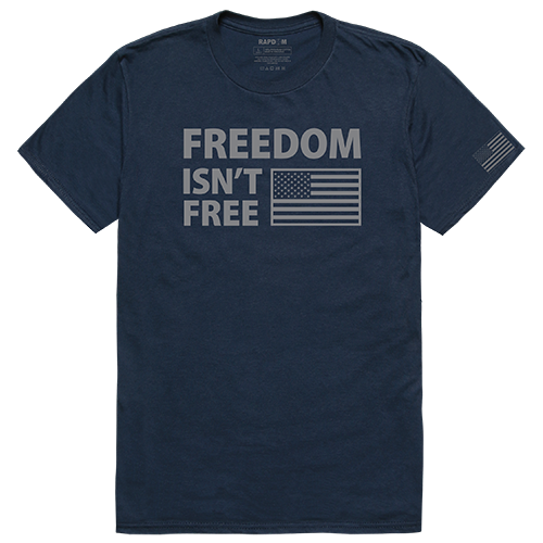 Freedom Isnt Tactical Graphic T-shirt, Navy - 2XL