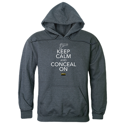 Conceal on Graphic Pullover Sweatshirt, Heather Charcoal - Extra Large