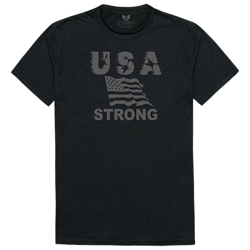 USA Strong 2 Relaxed Graphic Tee Shirt, Black - Large