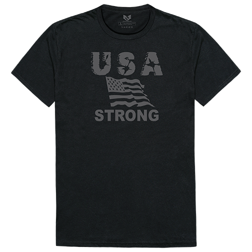 USA Strong 2 Relaxed Graphic Tee Shirt, Black - 2XL