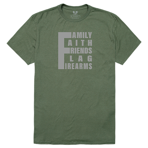 5 Things YDMW 1 Relaxed Graphic Tee Shirt, Olive - Medium
