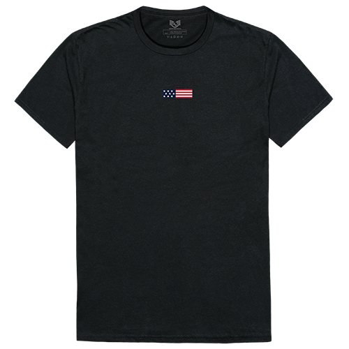 US Flag 1 Relaxed Graphic Tee Shirt, Black - Medium