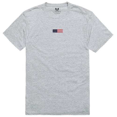 US Flag 1 Relaxed Graphic Tee Shirt, Heather Gray - 2XL