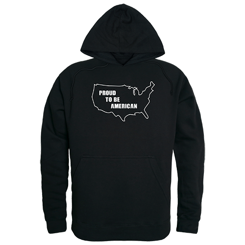 PTB American Graphic Pullover Sweatshirt, Black - Medium