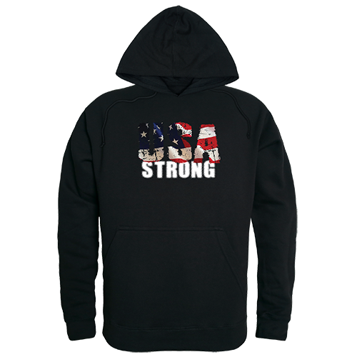 RS4-U06-BLK-03 USA Strong 1 Graphic Pullover Sweatshirt, Black - Large