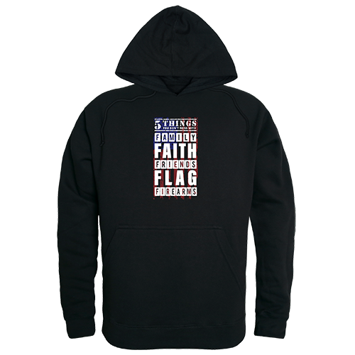 RS4-U12-BLK-03 5 Things YDMW 2 Graphic Pullover Sweatshirt, Black - Large