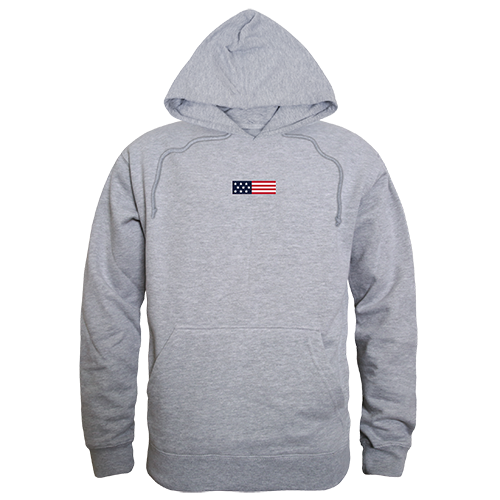 US Flag 1 Graphic Pullover Sweatshirt, Heather Gray - Large