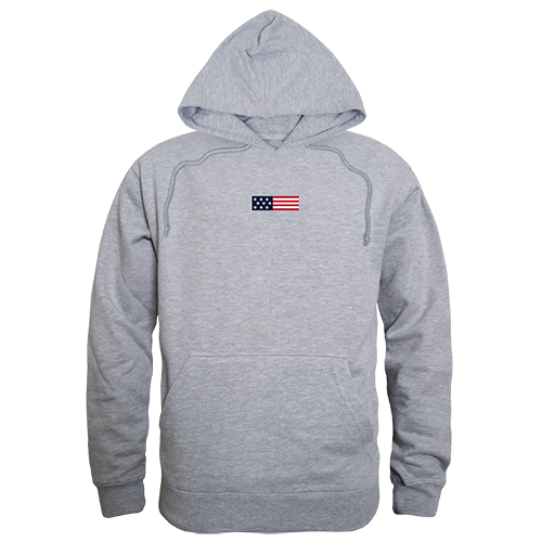 US Flag 1 Graphic Pullover Sweatshirt, Heather Gray - Extra Large