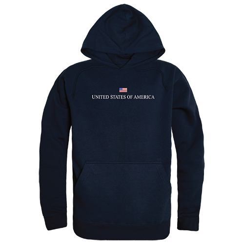 RS4-US3-NVY-01 USA Graphic Pullover Sweatshirt, Navy - Small