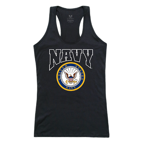 Navy Graphic Tank Top, Black - Extra Large