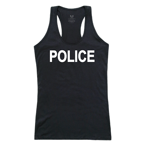Police Graphic Tank Top, Black - Medium