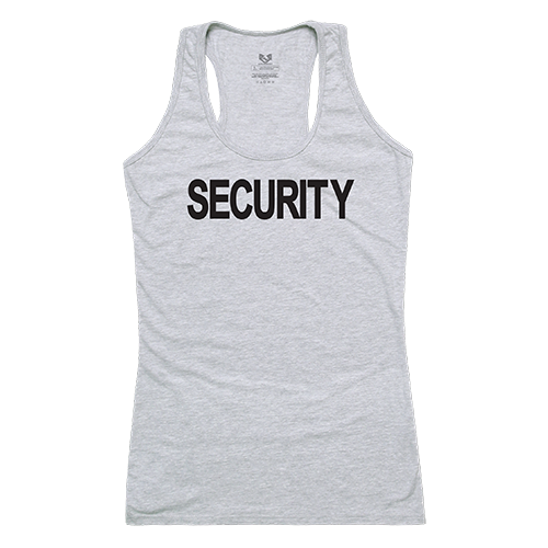 Security Graphic Tank Top, Heather Gray - Medium