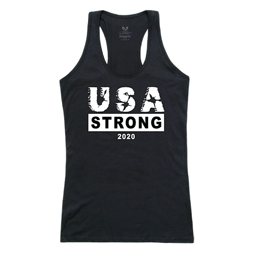 USA Strong 3 Graphic Tank Top, Black - Medium
