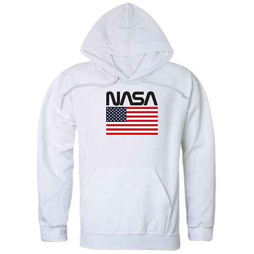 NAS3-WO2-WHT-03 Worm 2 Graphic Pullover Hoodie, White - Large