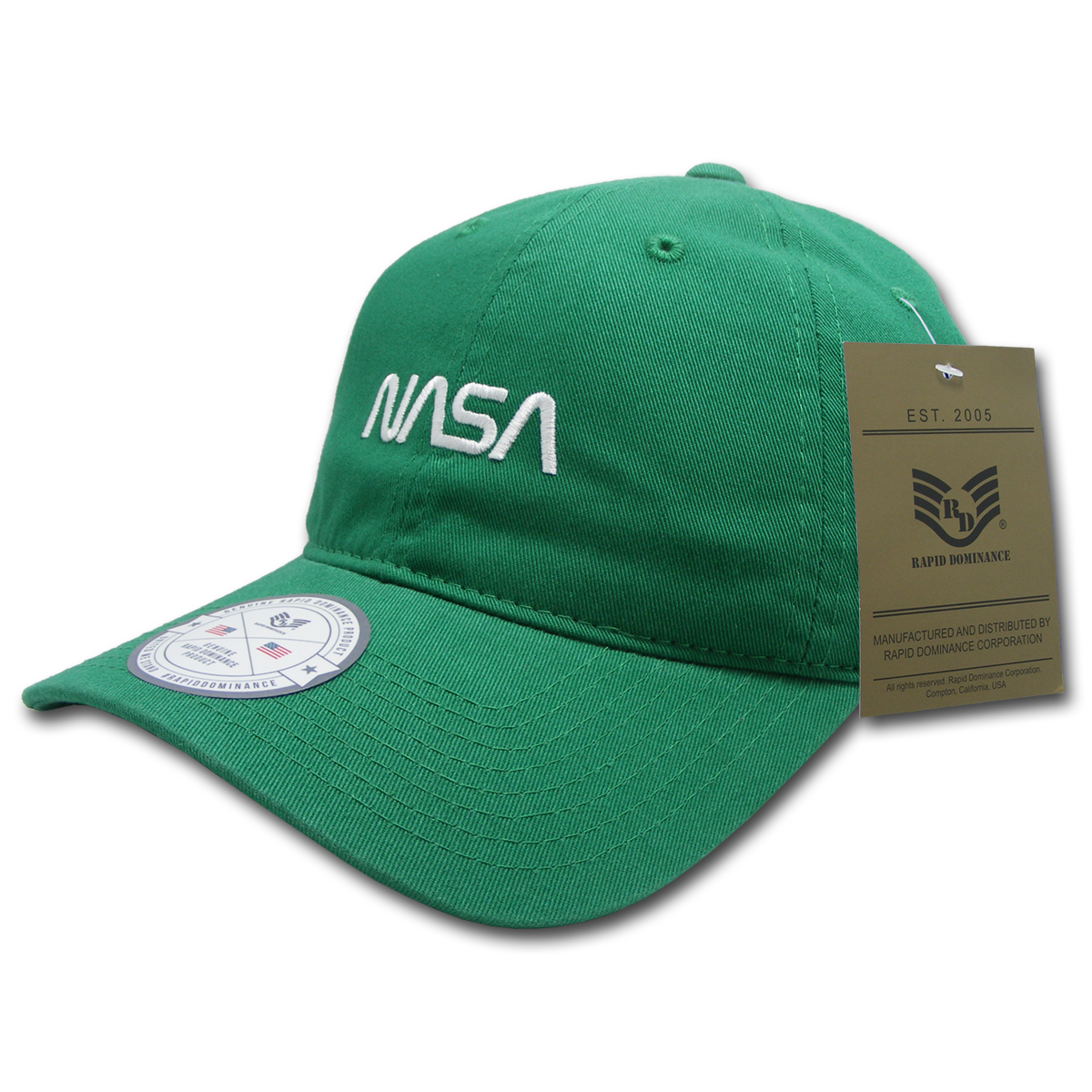 Worm NASA Relaxed Cap, Kelly - One Size