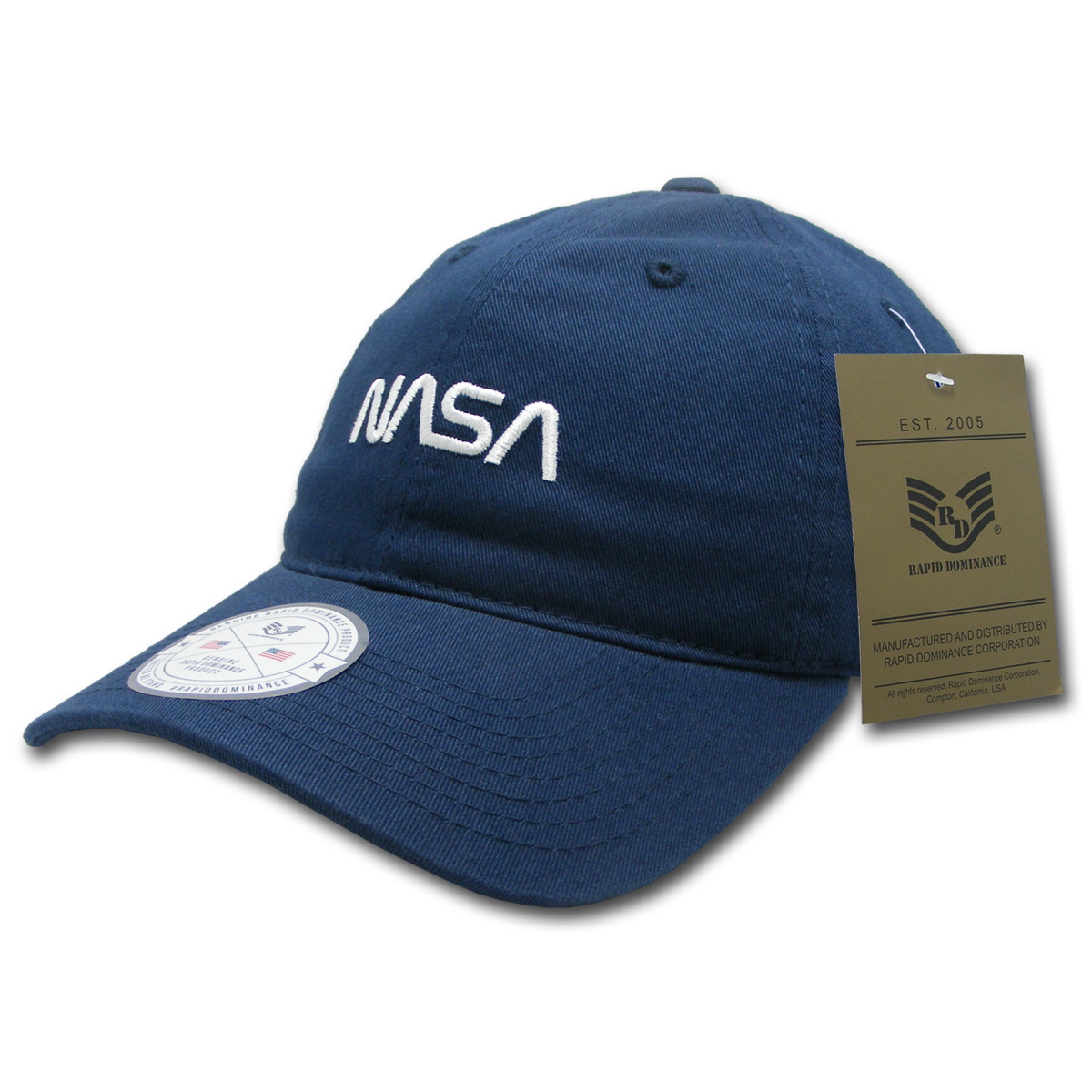 Worm NASA Relaxed Cap, Navy - One Size