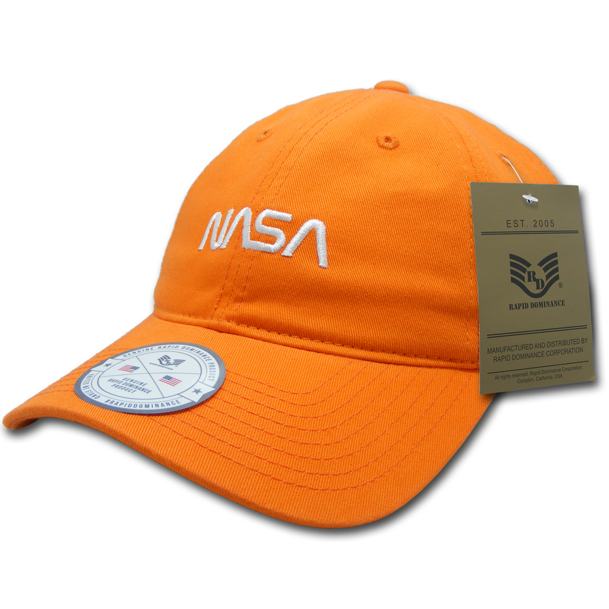 Worm NASA Relaxed Cap, Orange - One Size