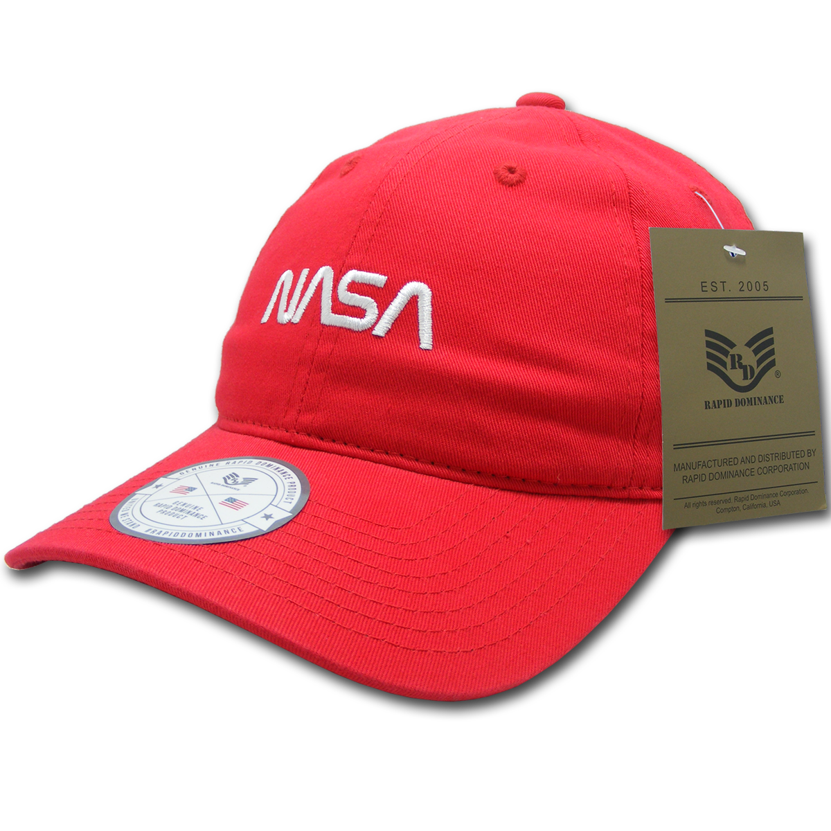 Worm NASA Relaxed Cap, Red - One Size