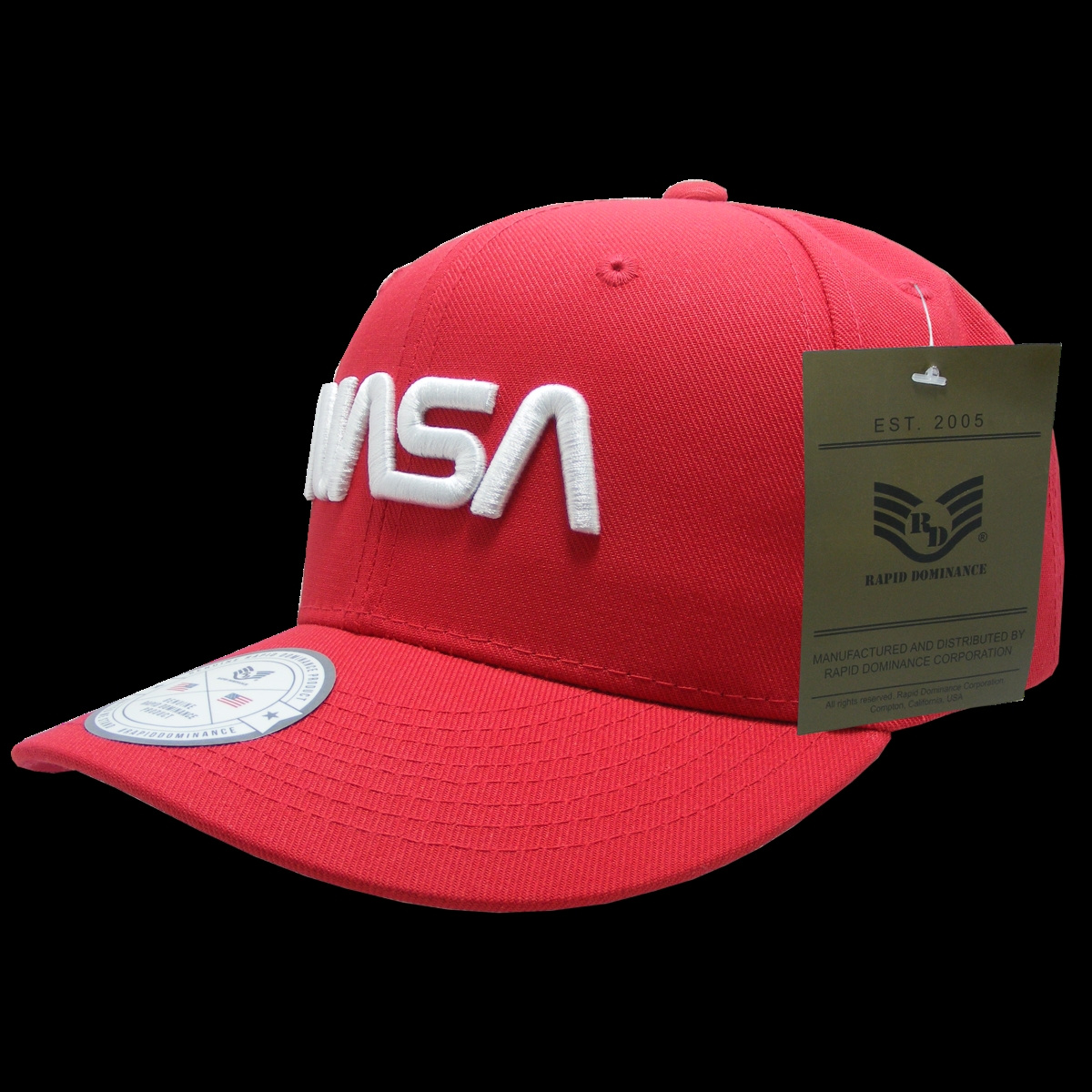 Worm NASA Deluxe Cap, Red - One Size