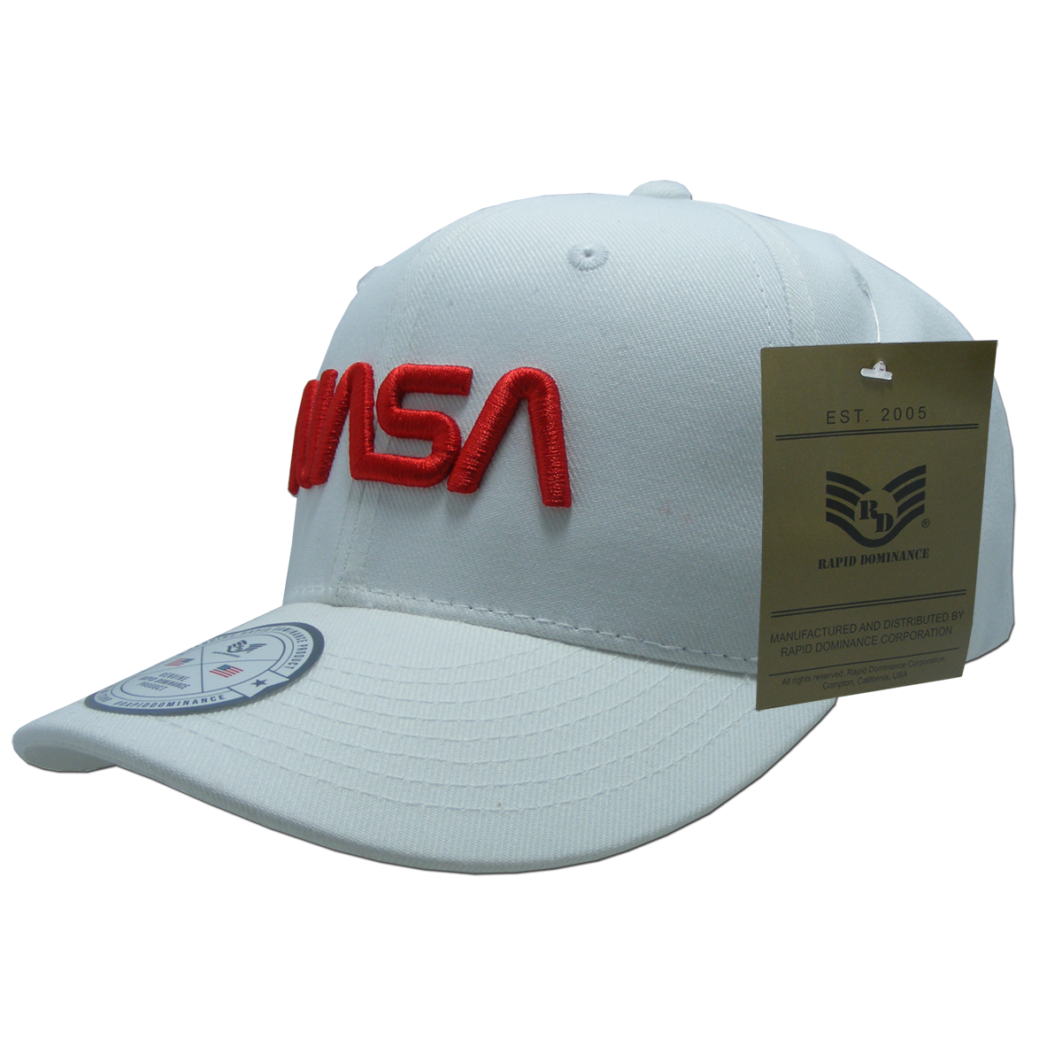 Worm NASA Deluxe Cap, White - One Size