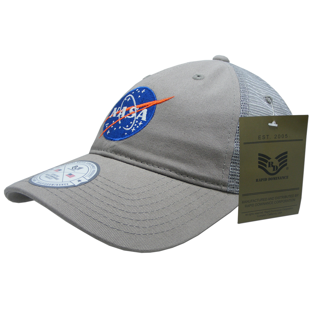 Meatball NASA Relaxed Trucker Cap, Gray - One Size