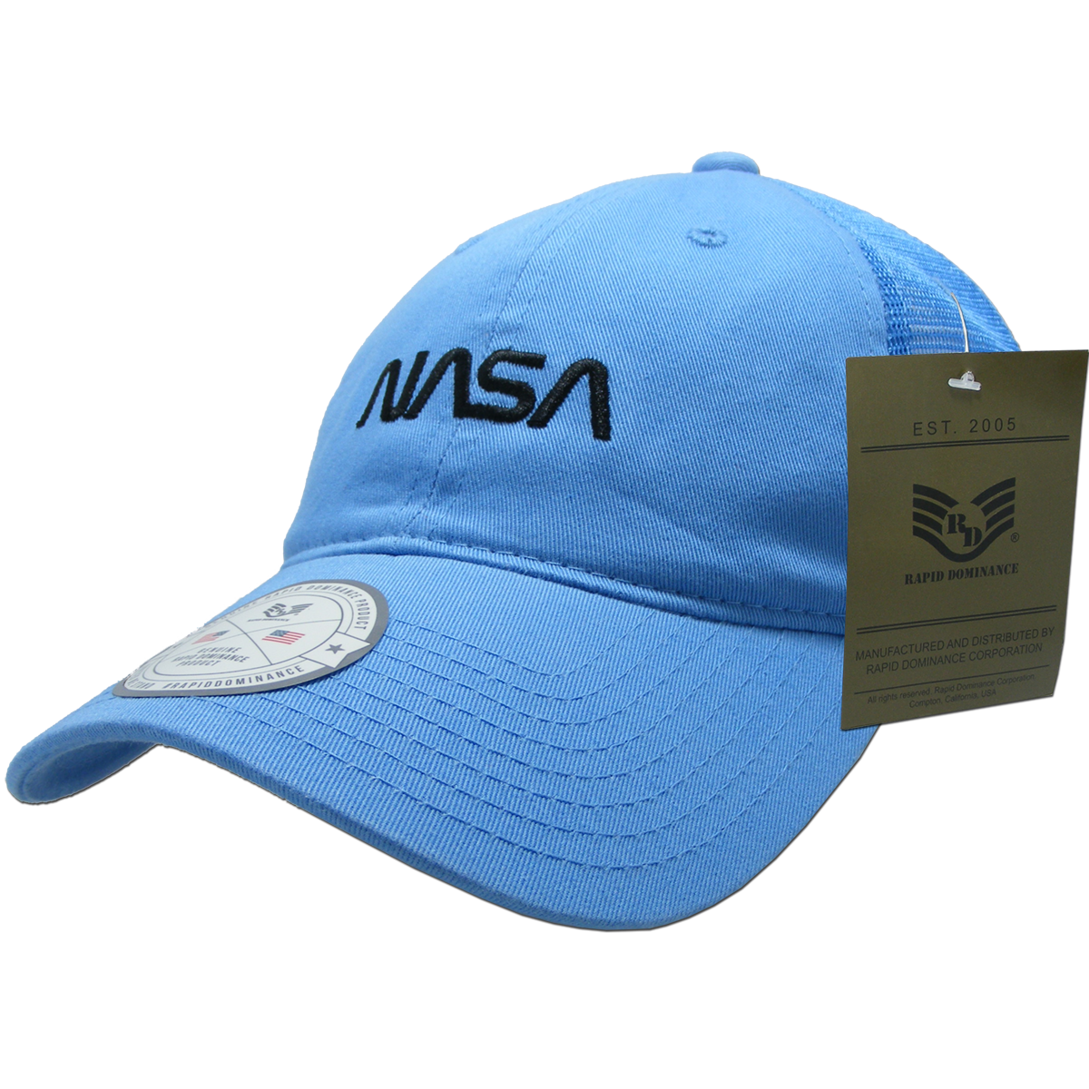 Worm NASA Soft Trucker Cap, Sky - One Size