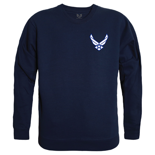 USAF Wing Graphic Crewneck Sweatshirt, Navy - Small