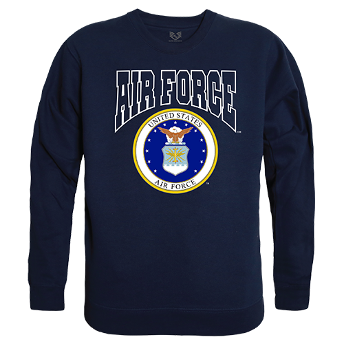 Air Force Graphic Crewneck Sweatshirt, Navy - Small
