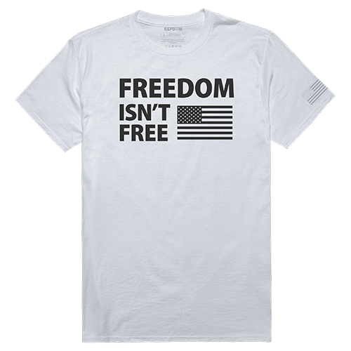 Freedom Isnt Tactical Graphic Tee Shirt, White - Small