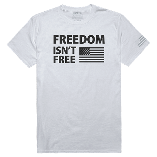 Freedom Isnt Tactical Graphic Tee Shirt, White - 2XL