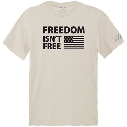 Freedom Isnt Tactical Graphic Tee Shirt, Sand - Small