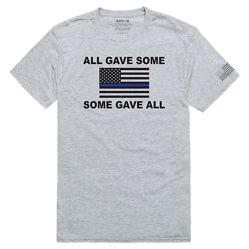 All Gave Some Tactical Graphic Tee Shirt, Heather Gray - Small