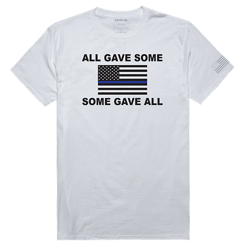 All Gave Some Tactical Graphic Tee Shirt, White - Medium