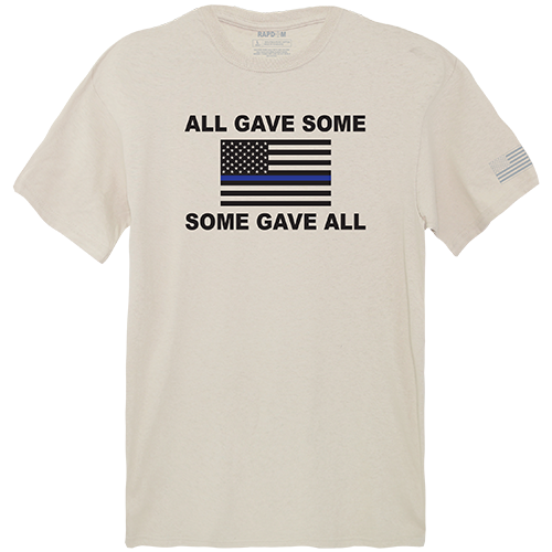 All Gave Some Tactical Graphic Tee Shirt, Sand - Small