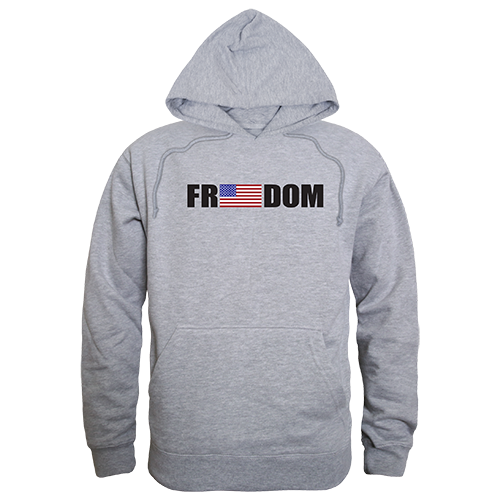 TS4-787-HGY-05 Freedom Graphic Pullover Sweatshirt, Heather Gray - 2XL