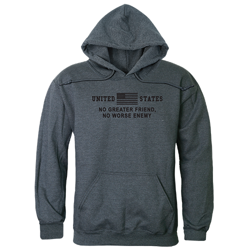 TS4-792-HCH-01 No Greater Graphic Pullover Sweatshirt, Heather Charcoal - Small