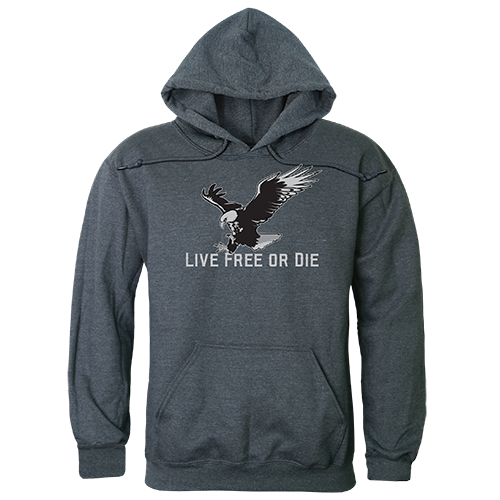 Live Free Graphic Pullover Sweatshirt, Heather Charcoal - Small