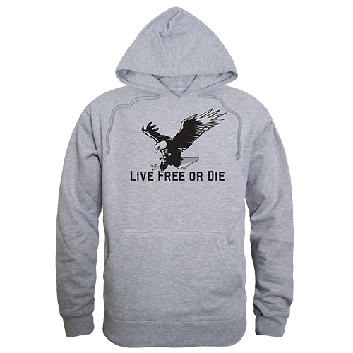 Live Free Graphic Pullover Sweatshirt, Heather Gray - Large