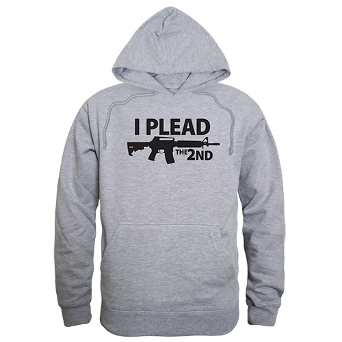 I Plead the 2nd Graphic Pullover Sweatshirt, Heather Gray - Extra Large