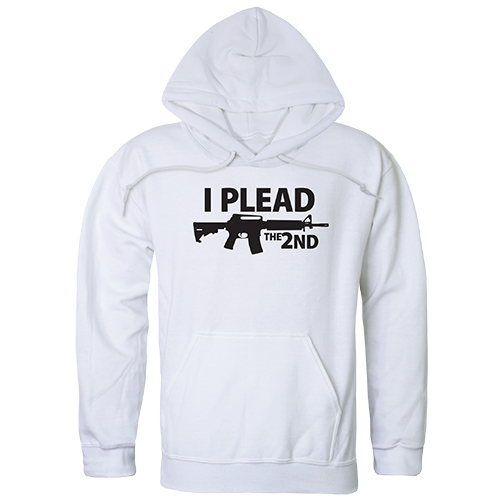 I Plead the 2nd Graphic Pullover Sweatshirt, White - 2XL