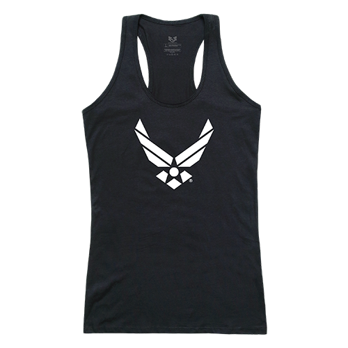 USAF Wing Graphic Tank Top, Black - Large