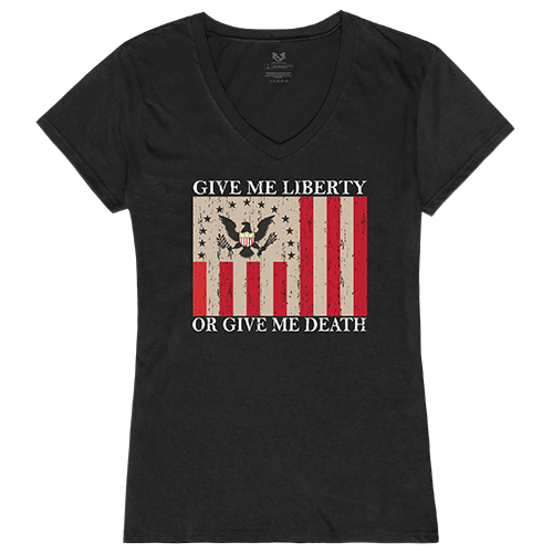 Give Me Graphic V-Neck T-Shirt, Black - Large