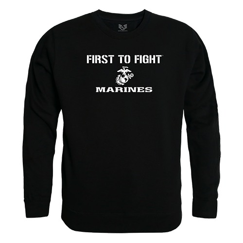 First 1 Graphic Crewneck Sweatshirt, Black - Extra Large