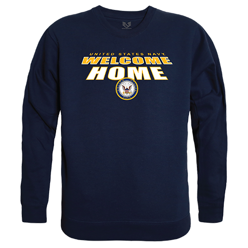 USN Welcome Graphic Crewneck Sweatshirt, Navy - 2XL