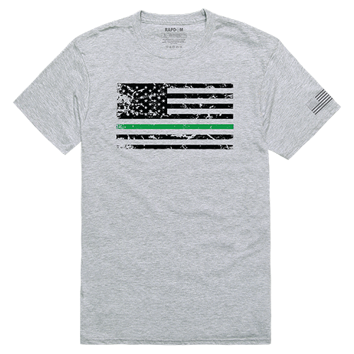TGL Flag Tactical Graphic Tee Shirt, Heather Gray - Extra Large